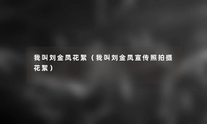 我叫刘金凤花絮（我叫刘金凤宣传照拍摄花絮）